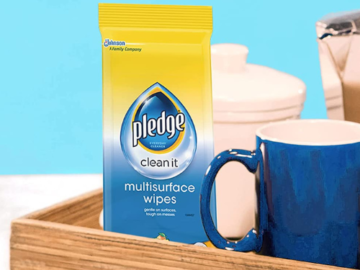 400-Count Pledge Multi-Surface Furniture Polish Wipes as low as $11.37 After Coupon (Reg. $15.95) – 3¢/wipe!