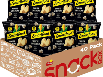 40-Pack Smartfood White Cheddar Flavored Popcorn as low as $15.02 After Coupon (Reg. $21.46) + Free Shipping! 38¢ per 0.625 Oz Bag!