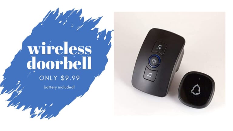 Wireless Doorbell $9.99 On Amazon