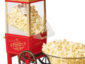 Nostalgia 12-Cup Hot Air Popcorn Maker with Measuring Cap $26.99 Shipped Free (Reg. $50)