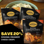Save 20% on Sonoma Creamery Cheese Crisps as low as $8.77 After Coupon (Reg. $17.64) + Free Shipping – Low Carb, Gluten Free, Keto-Friendly