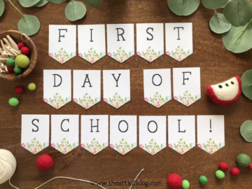 Free Printable First Day of School Banner