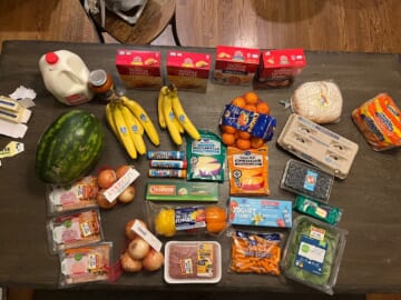 This Week’s $57 Grocery Shopping Trip + our menu plan