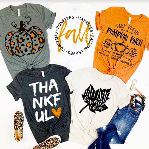 Fall Pumpkin Style Tops only $17.98 shipped!