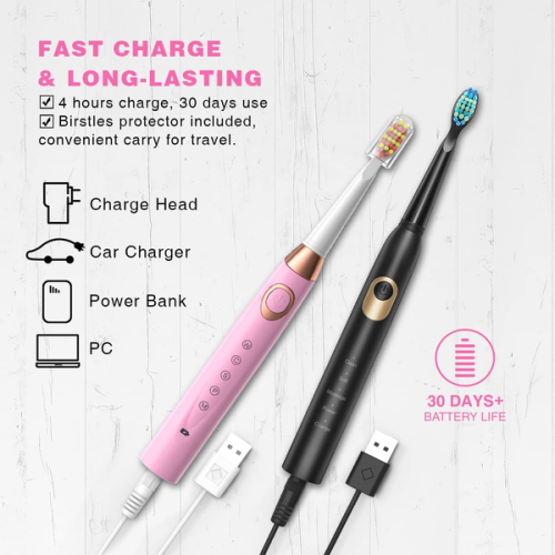 Get That Dentist Clean at Home with this FAB Set of 2 Electric ToothBrushes, Just $20.99 After Code!