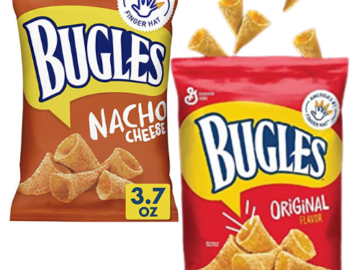 Save 20% on 12 Pack Bugles Crispy Corn Snacks $9.50 After Coupon (Reg. $25) – 79¢ each – Original or Nacho Cheese Flavor