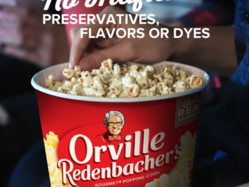 12-Pack Orville Redenbacher’s Movie Theater Butter Popcorn Tubs as low as $23.97 Shipped Free (Reg. $34.08) + Free Shipping – 4K+ FAB Ratings! $1.99 per 3.9 Oz Tub!