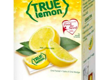 True Lemon Water Enhancer, 100 Packets only $4.66 shipped!