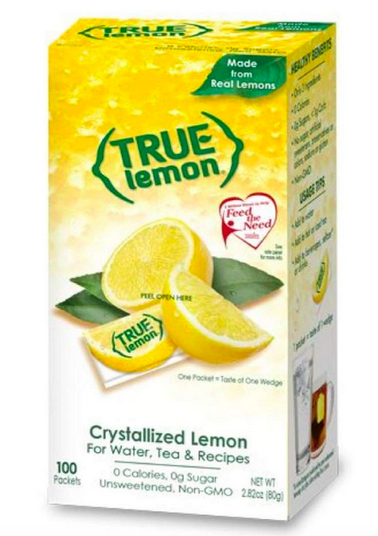 True Lemon Water Enhancer, 100 Packets only $4.66 shipped!