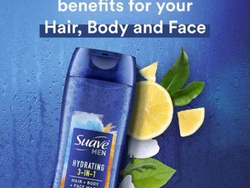 6-Pack Suave Men 3-in-1 Hair, Body, & Face Wash as low as $9.59 Shipped Free (Reg. $14.14) – 1K+ FAB Ratings! $1.60 per 15 Oz Bottle!