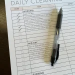 Free Printable Daily Cleaning Schedule