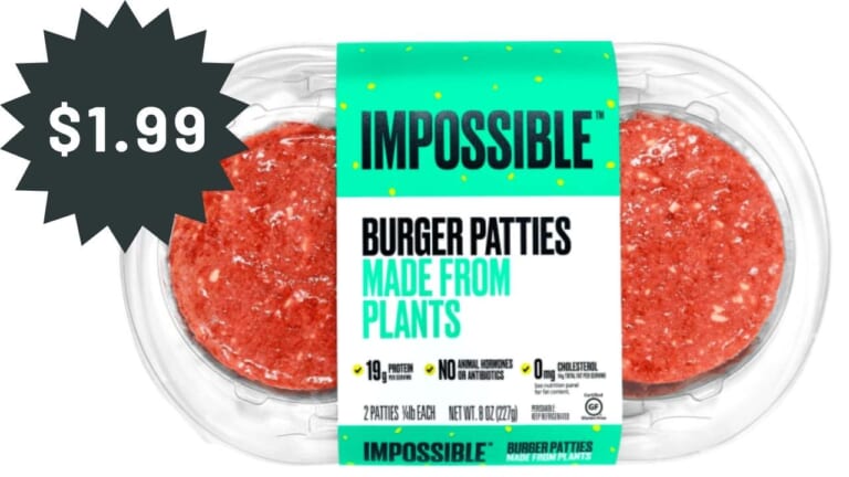 $1.99 Impossible Burger Patties at Publix