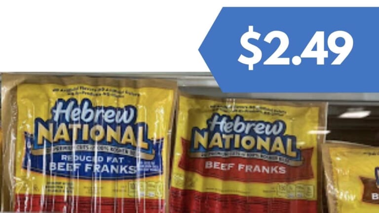 $2.49 Hebrew National Kosher Beef Franks