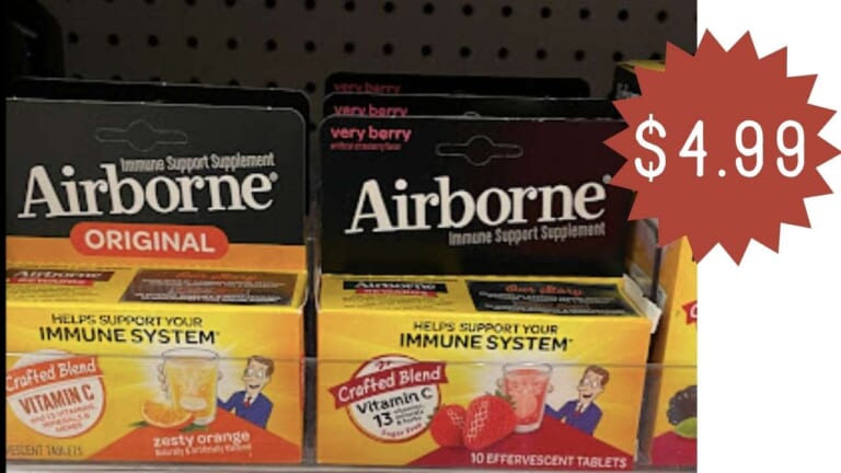 New Airborne Coupon | Get Immune Support Supplements for $4.99