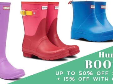 Hunter Boots | Extra 15% Off Clearance Sale