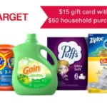 $15 Target Gift Card With $50 Household Purchase