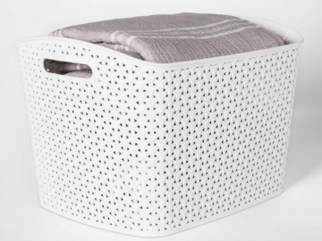 Room Essentials XL Curved Decorative Storage Basket only $4.50!