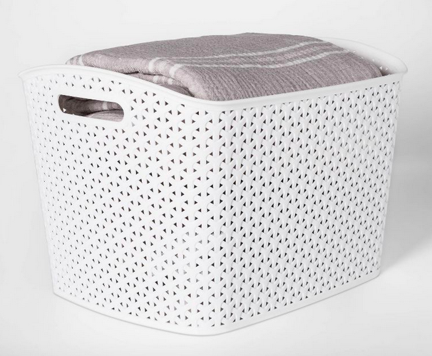 Room Essentials XL Curved Decorative Storage Basket only $4.50!