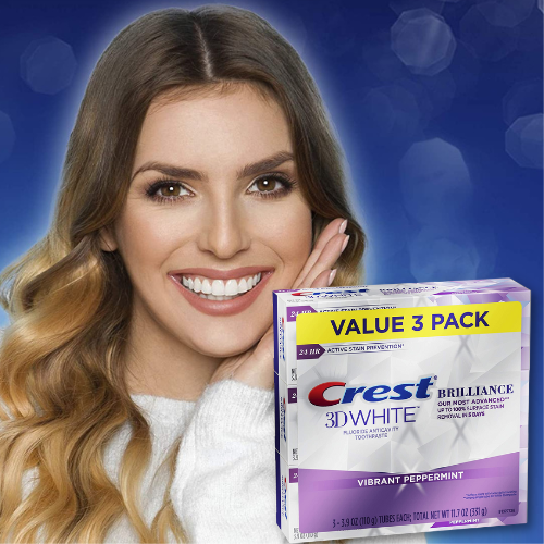 3-Pack Crest 3D White Brilliance Toothpaste, Vibrant Peppermint as low as $10.24 After Coupon (Reg. $17.96) + Free Shipping – $3.41/3.9oz tube!