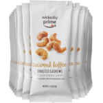 15 Snack Packs Wickedly Prime Coconut Toffee Roasted Cashews as low as $13.59 Shipped Free (Reg. $20) – 91¢ per 1.5 Oz Pouch!