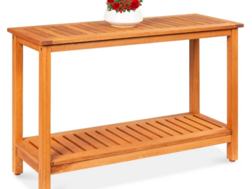 2-Shelf Wood Console Table Storage Organizer only $139.99 shipped (Reg. $230!)