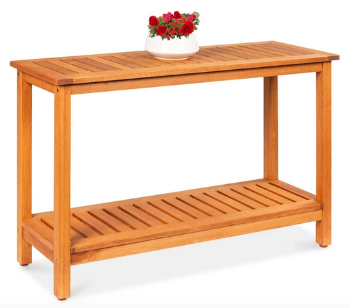 2-Shelf Wood Console Table Storage Organizer only $139.99 shipped (Reg. $230!)