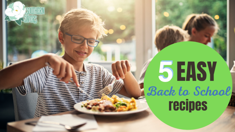 Menu Plan: Easy Back To School Recipes