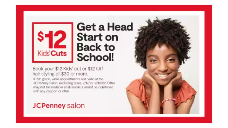 $12 Haircuts for Kids At JCPenney Salons