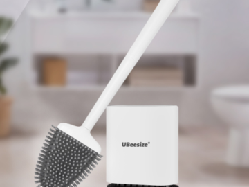 Toilet Brush with Flexible Brush Head and Silicone Bristles $11.01 After Coupon (Reg. $15) – FAB Ratings!