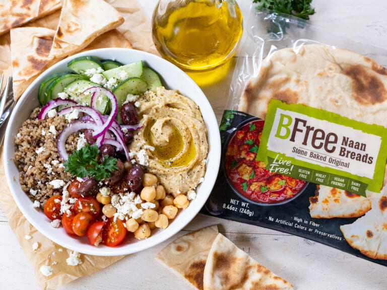 BFree Naan Breads Are Perfect For My Mediterranean Hummus & Quinoa Bowl – Plus Reminder About My $100 Publix Gift Card Giveaway