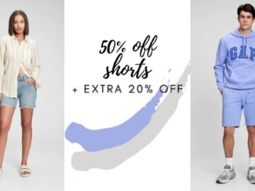 GAP | 50% Off Shorts + Extra 20% Off With Code