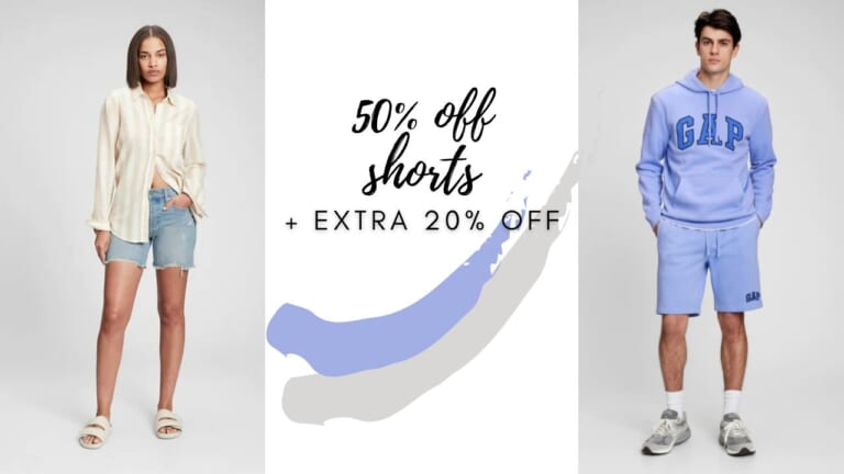 GAP | 50% Off Shorts + Extra 20% Off With Code