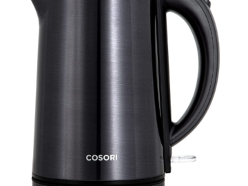 Cosori 1.5L Double Wall Electric Kettle with Steel Outer Shell $29.99 After Coupon (Reg. $39.99) + Free Shipping