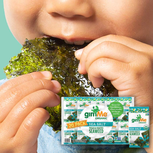 20 Trays gimMe Organic Sea Salt Roasted Seaweed Sheets as low as $11.55 Shipped Free (Reg. $17) – 19K+ FAB Ratings! 58¢ per 0.17 Oz Tray! Keto, Vegan, & Gluten Free!