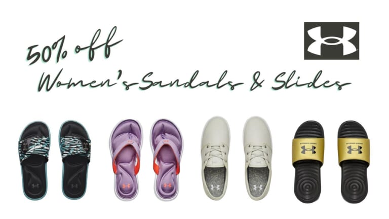 Under Armour | 50% off Women’s Slides & Sandals