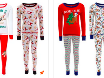 Holiday Pajama Sets for the Family just $8.79 and under!