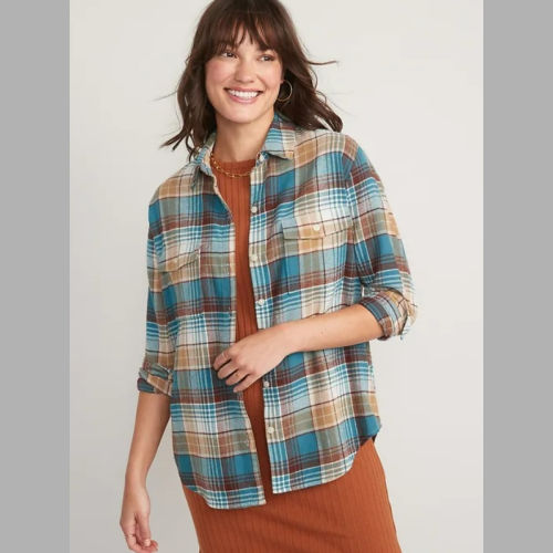 Today Only! 50% All Old Navy Shirts and Blouses for Women + Men + Girls + Boys – Includes Plaid Long Sleeved Shirts for the Family + Uniform Shirts for Kids