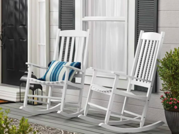 Mainstays Outdoor Wood Porch Rocking Chair