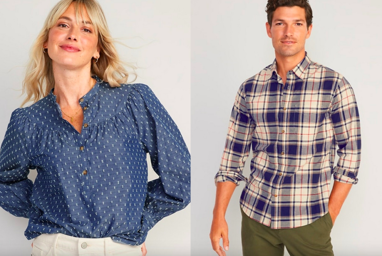 Old Navy: 50% off Shirts and Blouses for the Family Today!