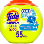 Tide Simply Pods + Oxi Laundry Detergent Pods (55 count) only $8.82 shipped!