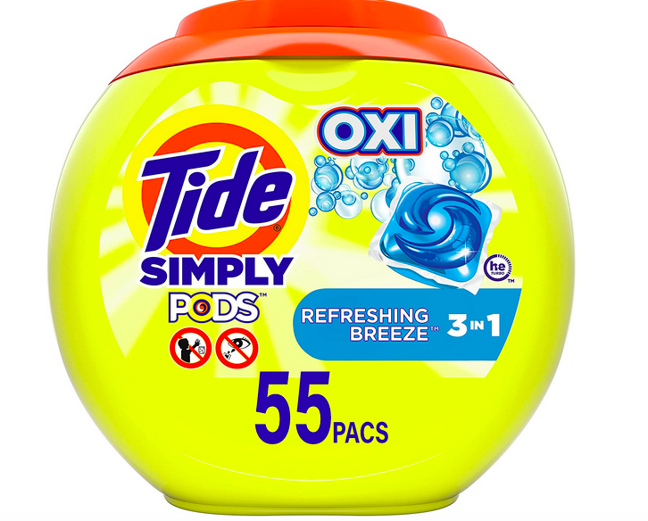 Tide Simply Pods + Oxi Laundry Detergent Pods (55 count) only $8.82 shipped!