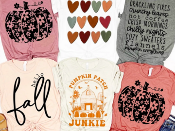 Fall Heart Tees only $19.99 shipped!