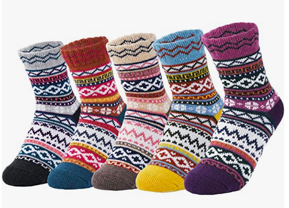 Women’s Winter Wool Socks (5 pairs) as low as $6.99!