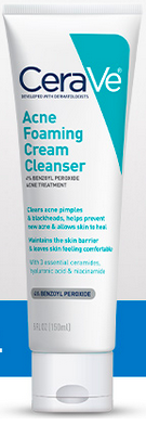 CeraVe Acne Foaming Cream Cleanser