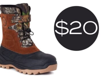 Ozark Trail Men’s Winter Pac Boot for $20