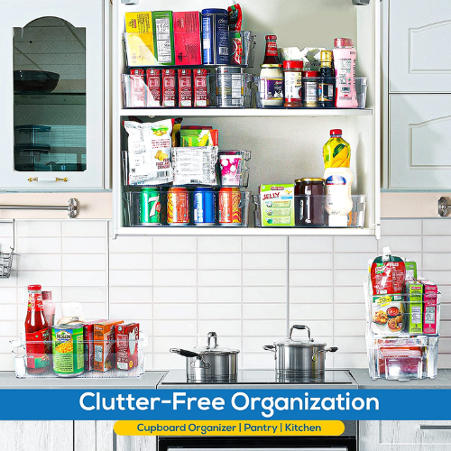 8-Pack Utopia Home Pantry Clear Organizer Bins $25.99 Shipped Free (Reg. $28) – 23K+ FAB Ratings! $3.25 Each!