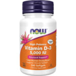 240-Count NOW Supplements, Vitamin D-3 5,000 IU Softgels as low as $9.70 After Coupon (Reg. $22.99) – 40¢/Softgel + Free Shipping – High Potency, Structural Support