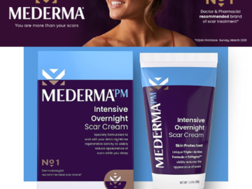 Mederma Intensive Overnight Scar Cream, 1.0 oz as low as $10.52 After Coupon (Reg. $21.82) + Free Shipping – 4K+ FAB Ratings!