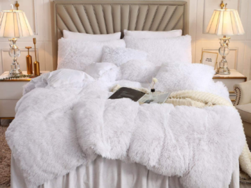 3 Pieces Plush Shaggy Duvet Cover Set $49.19 After Code (Reg. $81.99) + Free Shipping