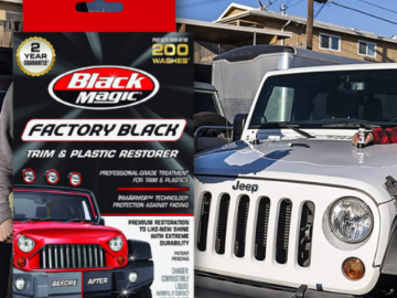 Black Magic Factory Black Trim & Plastic Restorer for Vehicles 2 Oz $7 (Reg. $14) – FAB Ratings! LOWEST PRICE!